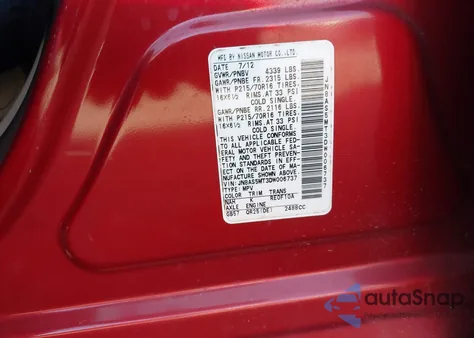 2013 Nissan Rogue S из США, поврежденный, VIN JN8AS5MT3DW006737